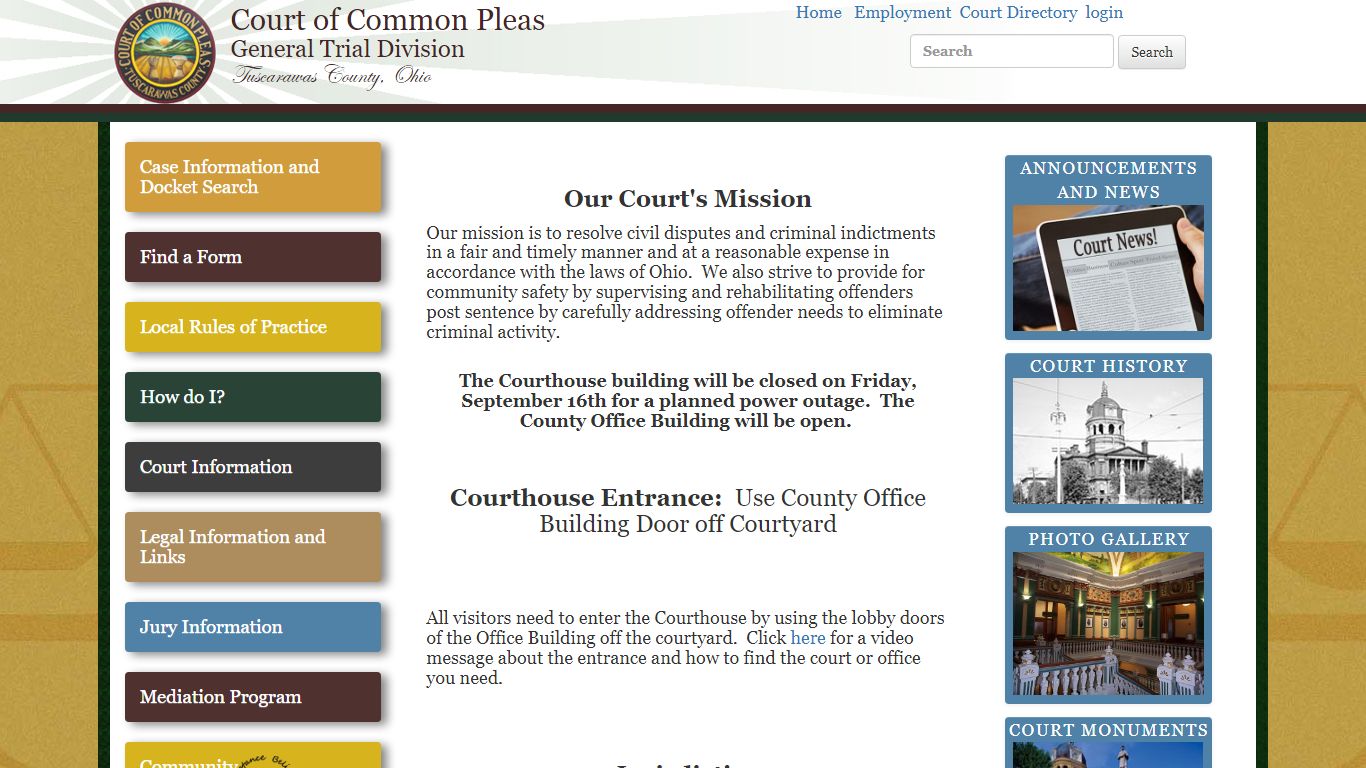 Court of Common Pleas - Tuscarawas County